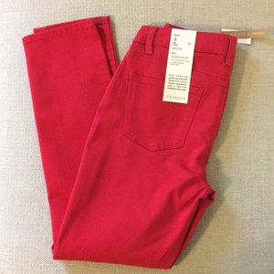 Talbots red denim